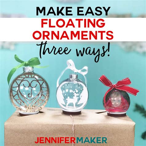 There are several options, but I'll show you how to customize the snowflake design. . Jennifer maker floating ornaments